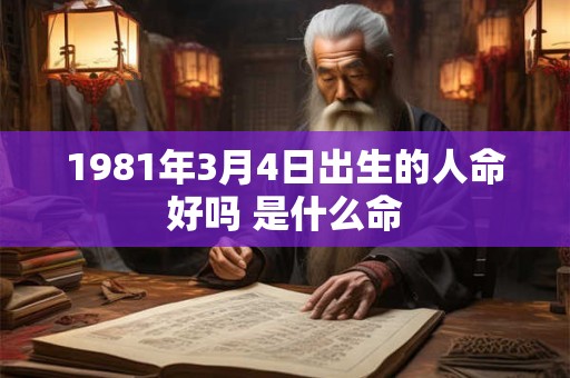 1981年3月4日出生的人命好吗 是什么命