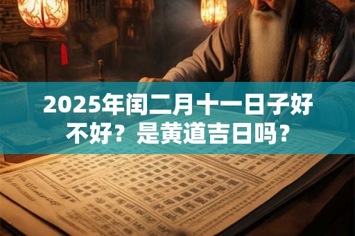 2025年闰二月十一日子好不好？是黄道吉日吗？