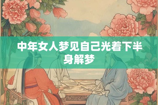 中年女人梦见自己光着下半身解梦