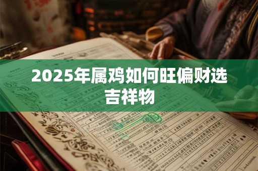 2025年属鸡如何旺偏财选吉祥物