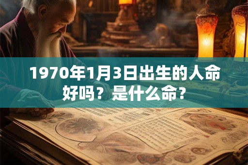 1970年1月3日出生的人命好吗？是什么命？