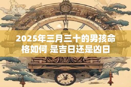 2025年三月三十的男孩命格如何 是吉日还是凶日 2025年三月三十的男孩命格如何 是吉日还是凶日