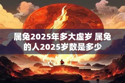 属兔2025年多大虚岁 属兔的人2025岁数是多少
