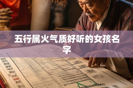 五行属火气质好听的女孩名字