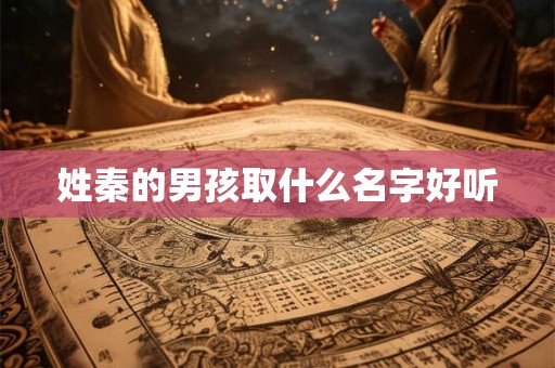 姓秦的男孩取什么名字好听