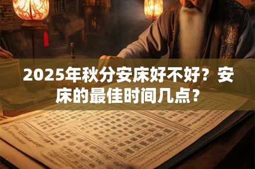 2025年秋分安床好不好？安床的最佳时间几点？
