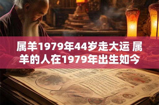 属羊1979年44岁走大运 属羊的人在1979年出生如今44岁是否已经迎来了大运