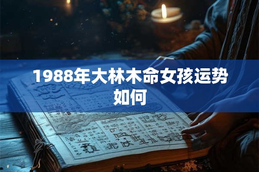 1988年大林木命女孩运势如何