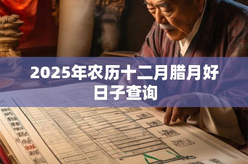 2025年农历十二月腊月好日子查询 2025年农历十二月腊月好日子查询