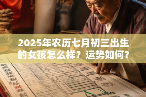 2025年农历七月初三出生的女孩怎么样？运势如何？