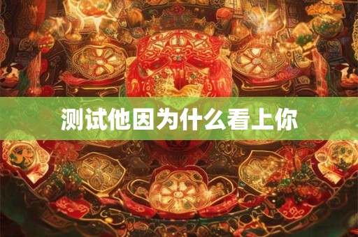测试他因为什么看上你