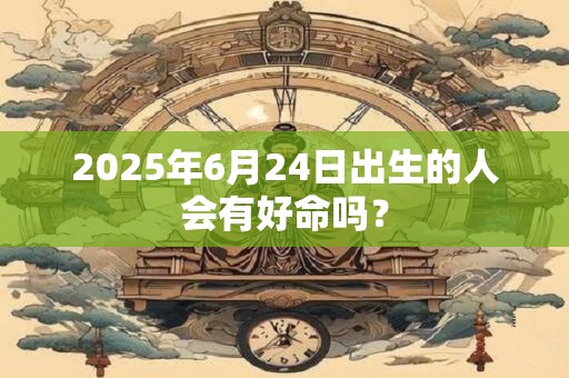 2025年6月24日出生的人会有好命吗？