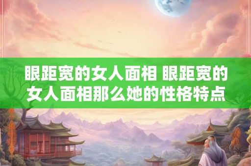 眼距宽的女人面相 眼距宽的女人面相那么她的性格特点有哪些