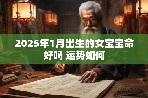 2025年1月出生的女宝宝命好吗 运势如何