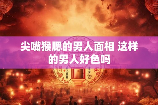 尖嘴猴腮的男人面相 这样的男人好色吗