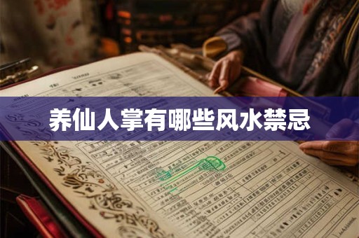 养仙人掌有哪些风水禁忌