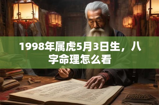 1998年属虎5月3日生，八字命理怎么看