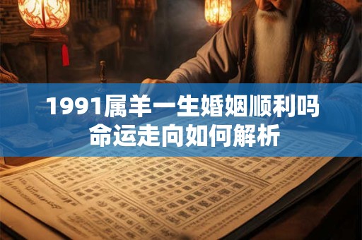 1991属羊一生婚姻顺利吗 命运走向如何解析