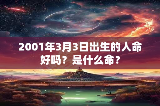 2001年3月3日出生的人命好吗？是什么命？