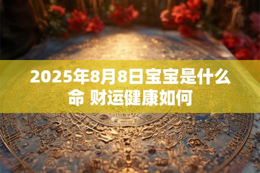 2025年8月8日宝宝是什么命 财运健康如何 2025年8月8日宝宝是什么命 财运健康如何
