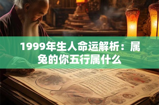 1999年生人命运解析:属兔的你五行属什么 1999年生人命运解析:属兔的你五行属什么