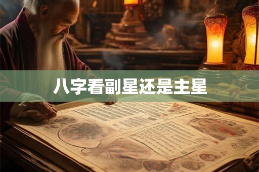 八字看副星还是主星 八字看副星还是主星