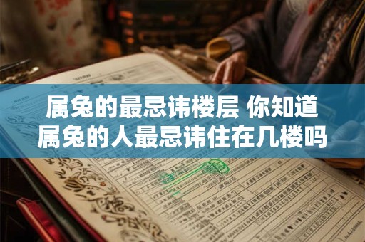 属兔的最忌讳楼层 你知道属兔的人最忌讳住在几楼吗