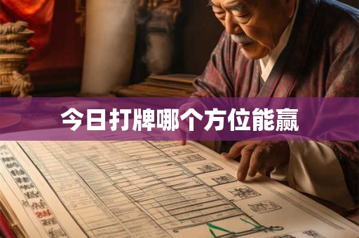 今日打牌哪个方位能赢