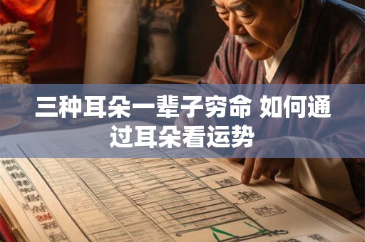 三种耳朵一辈子穷命 如何通过耳朵看运势