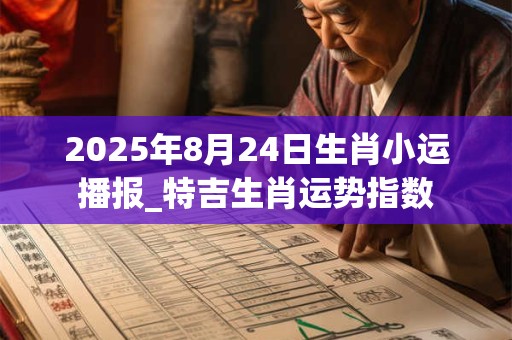 2025年8月24日生肖小运播报_特吉生肖运势指数