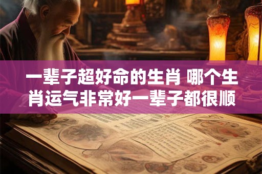 一辈子超好命的生肖 哪个生肖运气非常好一辈子都很顺利
