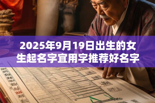 2025年9月19日出生的女生起名字宜用字推荐好名字赏析 2025年9月19日出生的女生起名字宜用字推荐好名字赏析