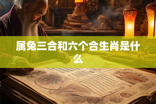 属兔三合和六个合生肖是什么