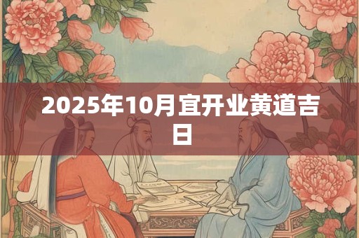 2025年10月宜开业黄道吉日 2025年10月宜开业黄道吉日