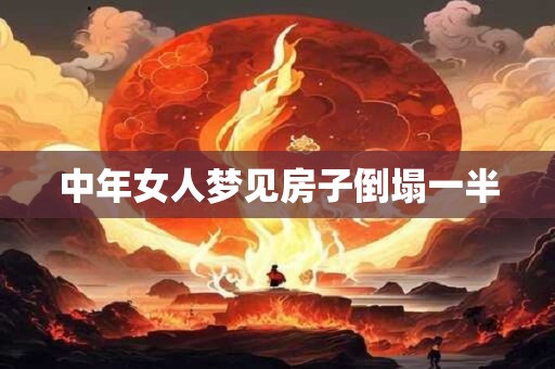 中年女人梦见房子倒塌一半