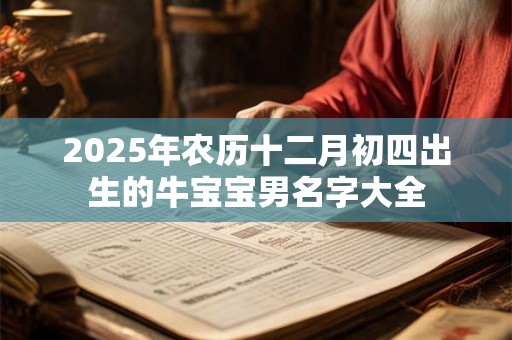 2025年农历十二月初四出生的牛宝宝男名字大全