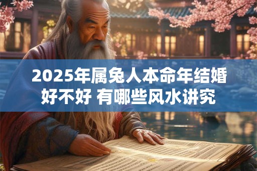 2025年属兔人本命年结婚好不好 有哪些风水讲究