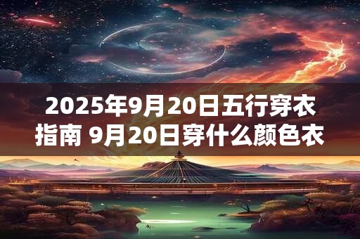 2025年9月20日五行穿衣指南 9月20日穿什么颜色衣服