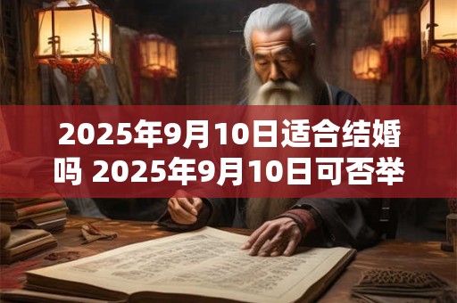2025年9月10日适合结婚吗 2025年9月10日可否举办婚礼