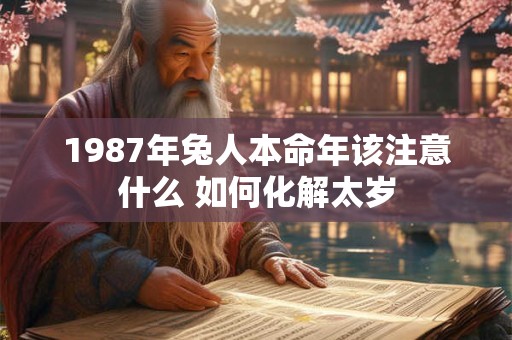 1987年兔人本命年该注意什么 如何化解太岁