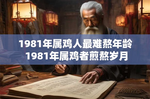 1981年属鸡人最难熬年龄 1981年属鸡者煎熬岁月