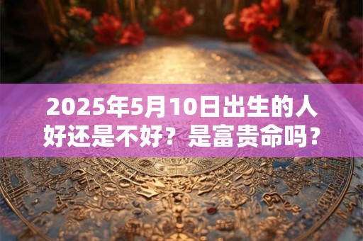 2025年5月10日出生的人好还是不好？是富贵命吗？