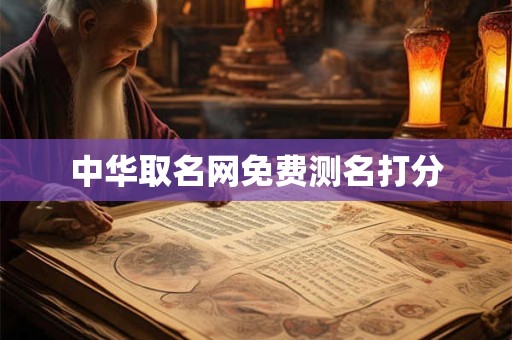 中华取名网免费测名打分