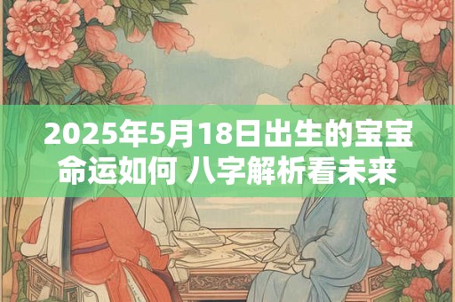 2025年5月18日出生的宝宝命运如何 八字解析看未来