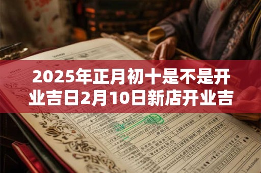 2026年正月初十是不是开业吉日2月10日新店开业吉时选择