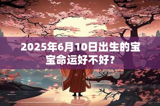 2025年6月10日出生的宝宝命运好不好？