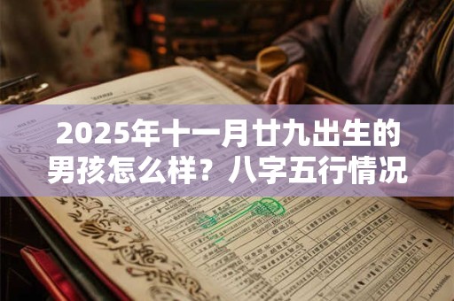 2025年十一月廿九出生的男孩怎么样?八字五行情况 2025年十一月廿九出生的男孩怎么样?八字五行情况