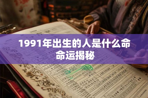 1991年出生的人是什么命 命运揭秘