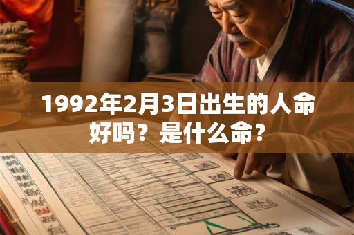 1992年2月3日出生的人命好吗？是什么命？