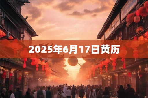 2025年6月17日黄历
